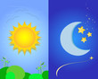 sun and moon