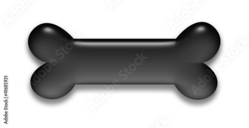 Illustration: hundeknochen bone symbol hundeknochen bone symbol