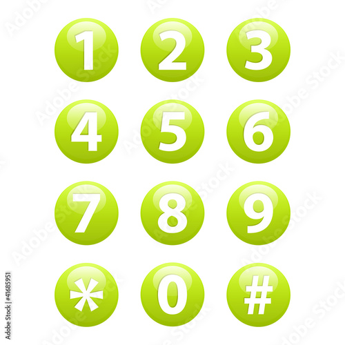 Vector: Buttons for web Phone. Buttons for web Phone.