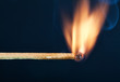One match burning