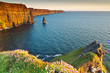 Cliffs of Moher at sunset, Co. Clare, Ireland