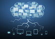 Illustration: cloud computing lightning cloud computing lightning