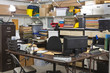 Busy Warehouse Office Shipping and Receiving Desk