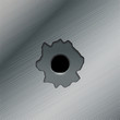 Illustration of gun bullet`s holes Illustration of gun bullet`s holes