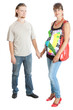 Portrait of a happy young pregnant woman with her husband