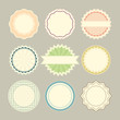set of vintage labels