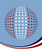 Patriotic star globe design vector.