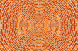 A circular brick pattern background texture