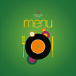 Music Cafe Menu Card Design template