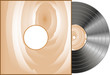 vinyl and wood cover over a white background