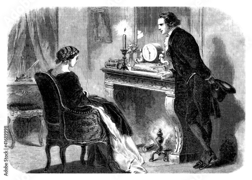 Illustration: Pair at Home - 19th century Pair at Home - 19th century