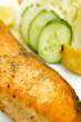Baked Salmon with Salad
