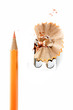 Pencil and sharpener