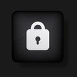 Vector lock icon on black. Eps10