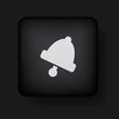 Vector bell icon on black. Eps10
