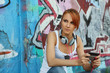 blue graffiti
