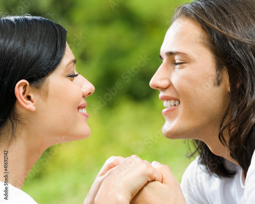 Photo: Happy couple together, outdoor Happy couple together, outdoor