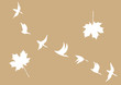 crane in sky on brown background crane in sky on brown background