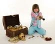 girl with treasure