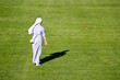 Nun on green soccer field Nun on green soccer field