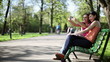 Video: Female friends taking picture of themselves from cellphone, Female friends taking picture of themselves from cellphone,