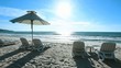 Tropical beach in sunny day