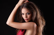 close up portrait of a sexy woman