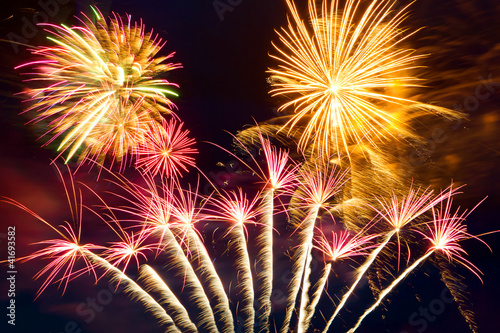 Photo: New year fireworks on the sky New year fireworks on the sky