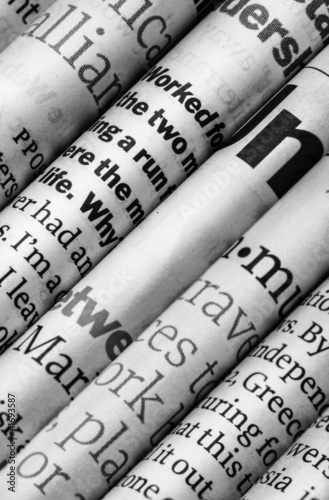 Photo: newspapers detail newspapers detail
