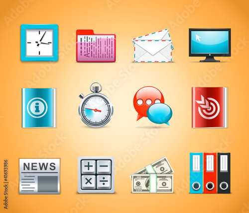 Vector: Office icons Office icons