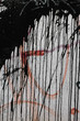 Farbkleckse auf Beton-Wand