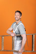 handwerker mit leiter handwerker mit leiter