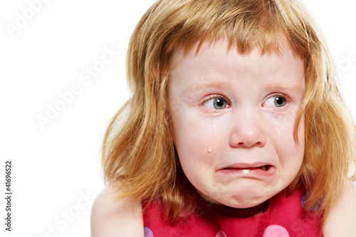 Photo: Little girl cryed with tears Little girl cryed with tears