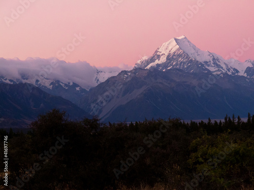 Photo: Aoraki, Mt Cook highest peak of Southern Alps, NZ Aoraki, Mt Cook highest peak of Southern Alps, NZ