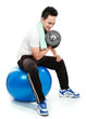man exercising