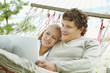 Couple with laptop