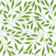 Leaf floral abstract seamless vector background