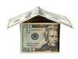 house made of banknotes