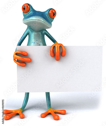 Illustration: Blue frog Blue frog