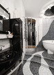 the bathroom