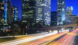 Los Angeles city traffic at night