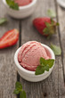 Strawberry ice cream