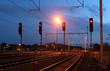 Traffic light in railroad Traffic light in railroad