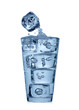 Foto: Splashing water in glass Splashing water in glass
