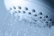 Shower with running water
