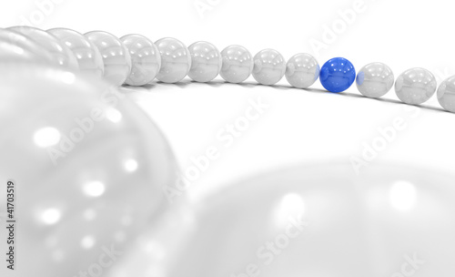 Illustration: 3D Blue Ball Focus 1 3D Blue Ball Focus 1