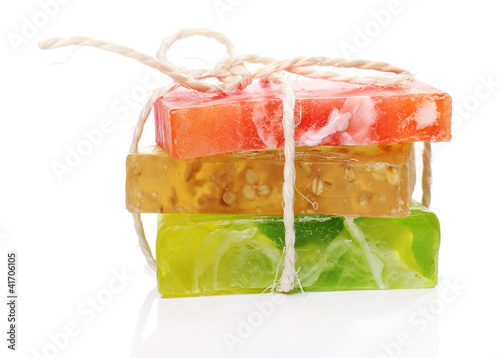 Photo: Colorful natural soap Colorful natural soap