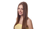 Beautiful young woman with wide smile Beautiful young woman with wide smile