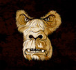 grunge gorilla face
