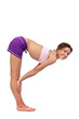 Practicing Yoga. Beautiful woman